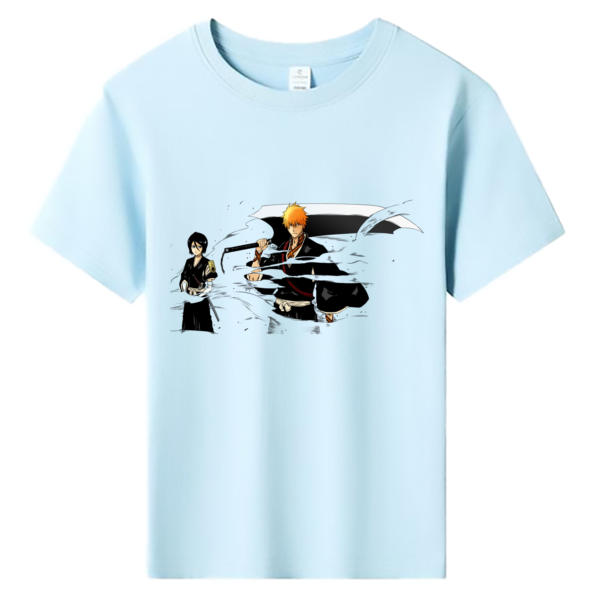 （画像用） ブリーチ 黒崎一護（くろさき いちご）BLEACH Kurosaki Ichigo 綿100％キッズTシャツ（フロントプリント）